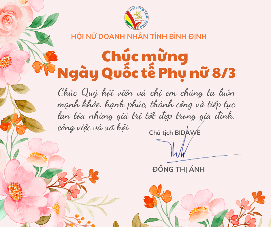 CHÚC MỪNG NGÀY QUỐC TẾ PHỤ NỮ 8/3 